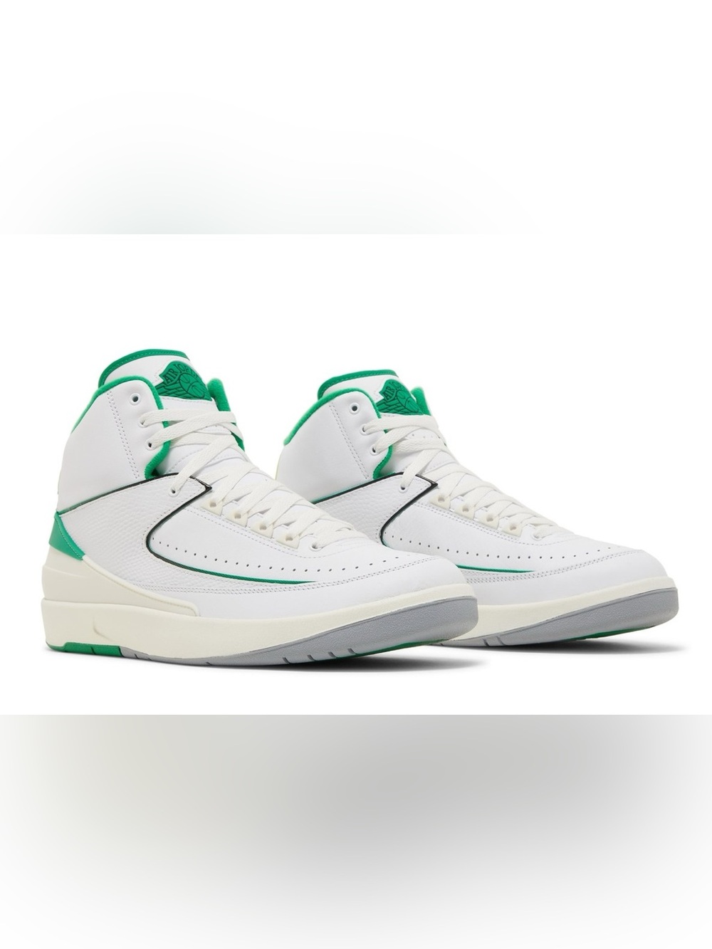 Nike Air Jordan 2 Retro Lucky Green Retro Sneakers DR8884-103 Men's Sizes 11